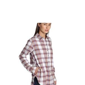 Jachs Girlfriend Top Plaid Flannel Button Down Lightweight Shacket Pockets